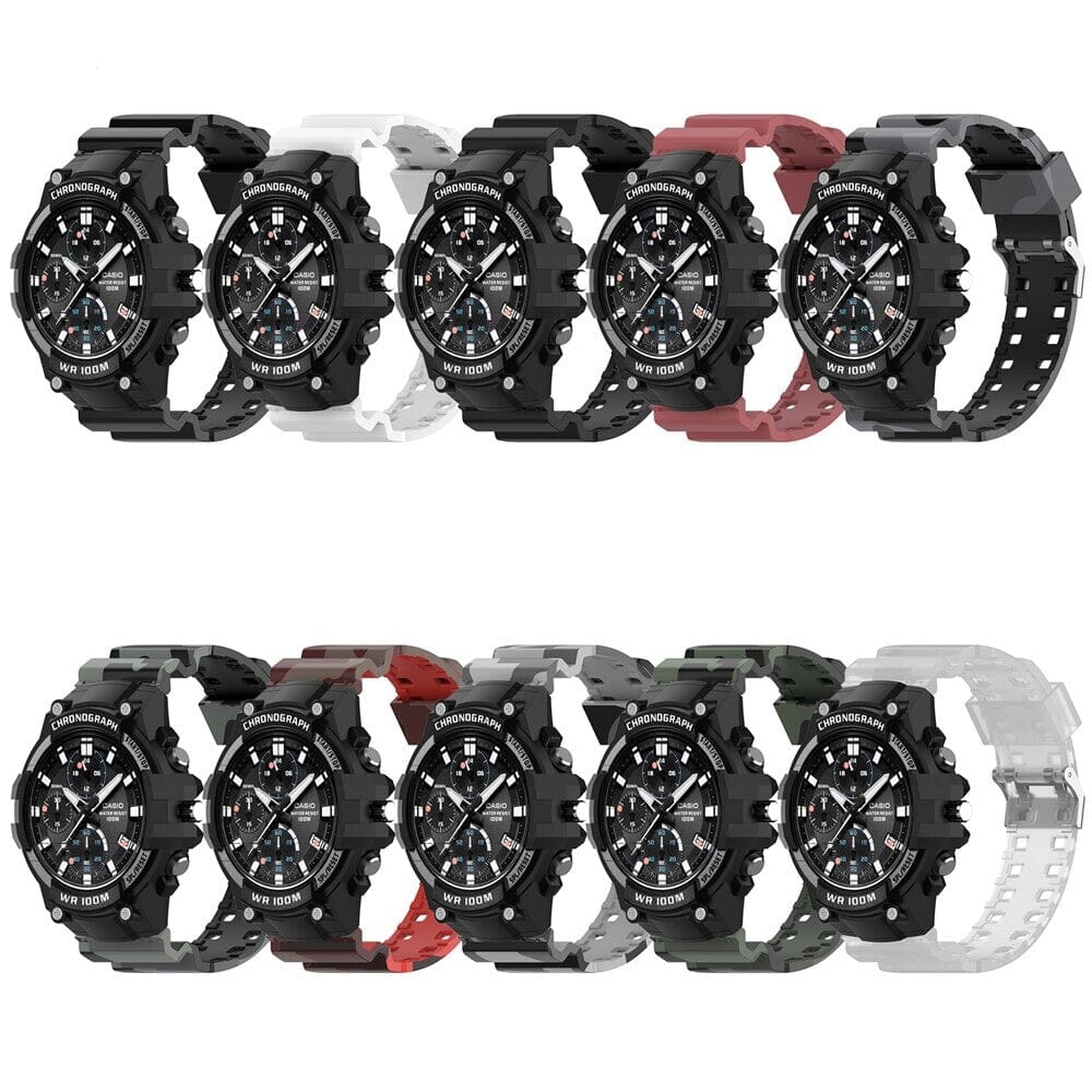 Matte Black Silicone Watch Straps Compatible with the Casio G-Shock GA Series + More NZ