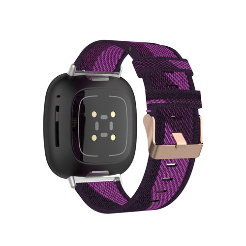 purple-pattern-huawei-watch-3-watch-straps-nz-canvas-watch-bands-aus