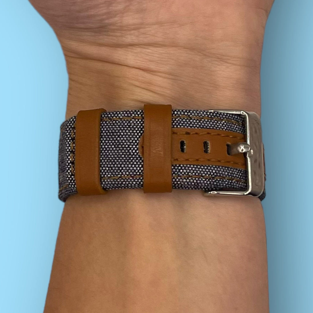 light-blue-samsung-galaxy-watch-3-(41mm)-watch-straps-nz-denim-watch-bands-aus-996101