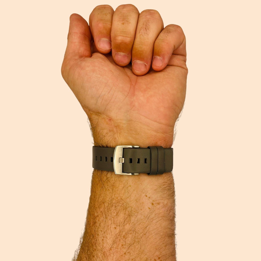 grey-silver-buckle-samsung-galaxy-watch-6-classic-(43mm)-watch-straps-nz-leather-watch-bands-aus