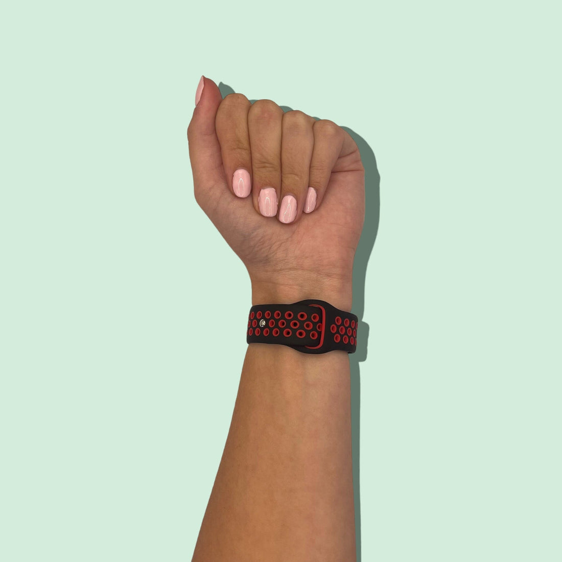 black-red-garmin-forerunner-55-watch-straps-nz-silicone-sports-watch-bands-aus-804103