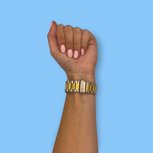 silver-gold-metal-google-pixel-watch-2-watch-straps-nz-stainless-steel-link-watch-bands-aus