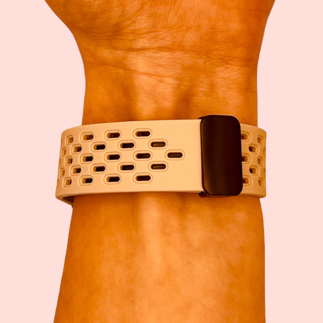 cream-magnetic-sports-garmin-forerunner-245-watch-straps-nz-ocean-band-silicone-watch-bands-aus