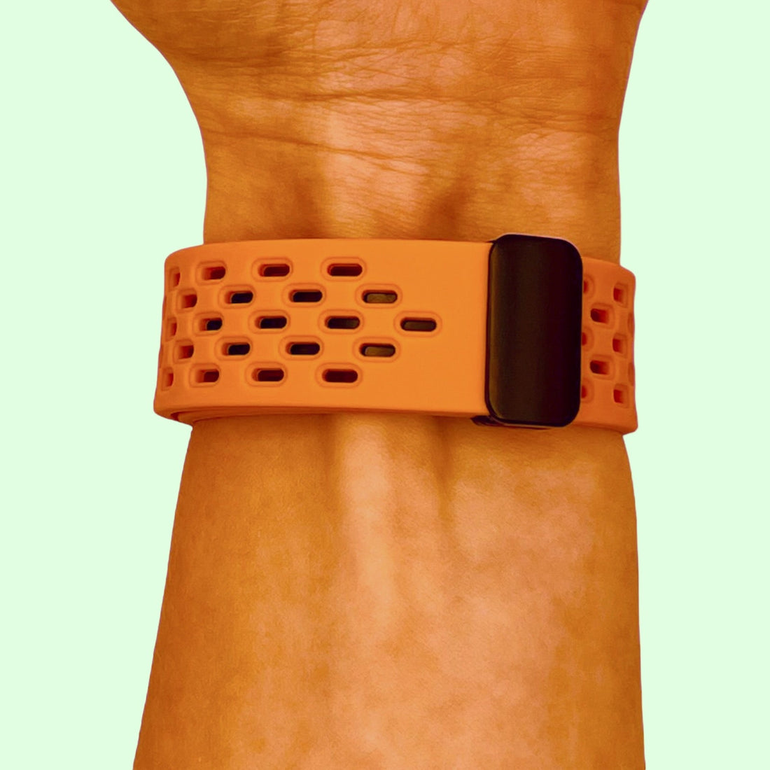 orange-magnetic-sports-huawei-watch-fit-2-watch-straps-nz-ocean-band-silicone-watch-bands-aus