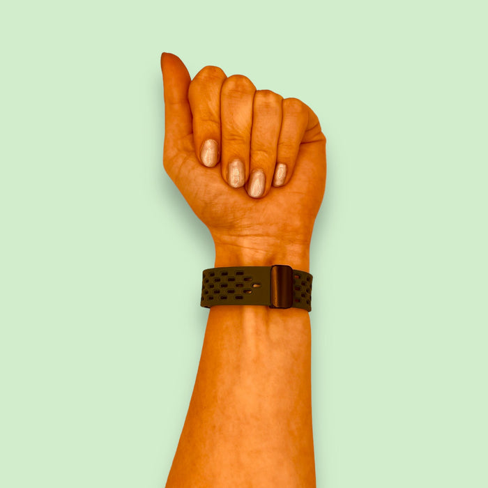 army-green-magnetic-sports-xiaomi-amazfit-gts-3-watch-straps-nz-ocean-band-silicone-watch-bands-aus