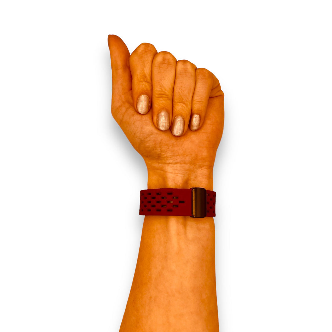 maroon-magnetic-sports-oppo-watch-3-watch-straps-nz-ocean-band-silicone-watch-bands-aus