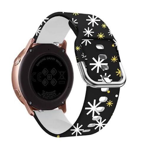 yellow-stars-garmin-approach-s12-watch-straps-nz-pattern-straps-watch-bands-aus