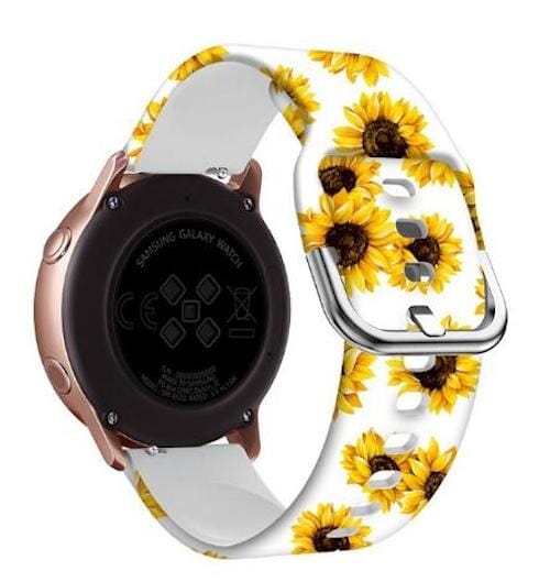 sunflowers-white-samsung-22mm-range-watch-straps-nz-pattern-straps-watch-bands-aus