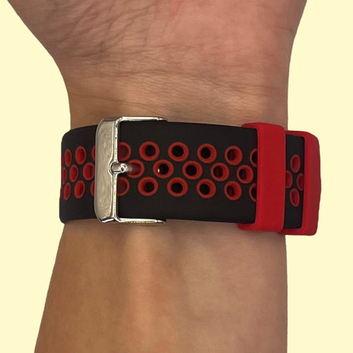black-red-fossil-gen-4-watch-straps-nz-silicone-sports-watch-bands-aus