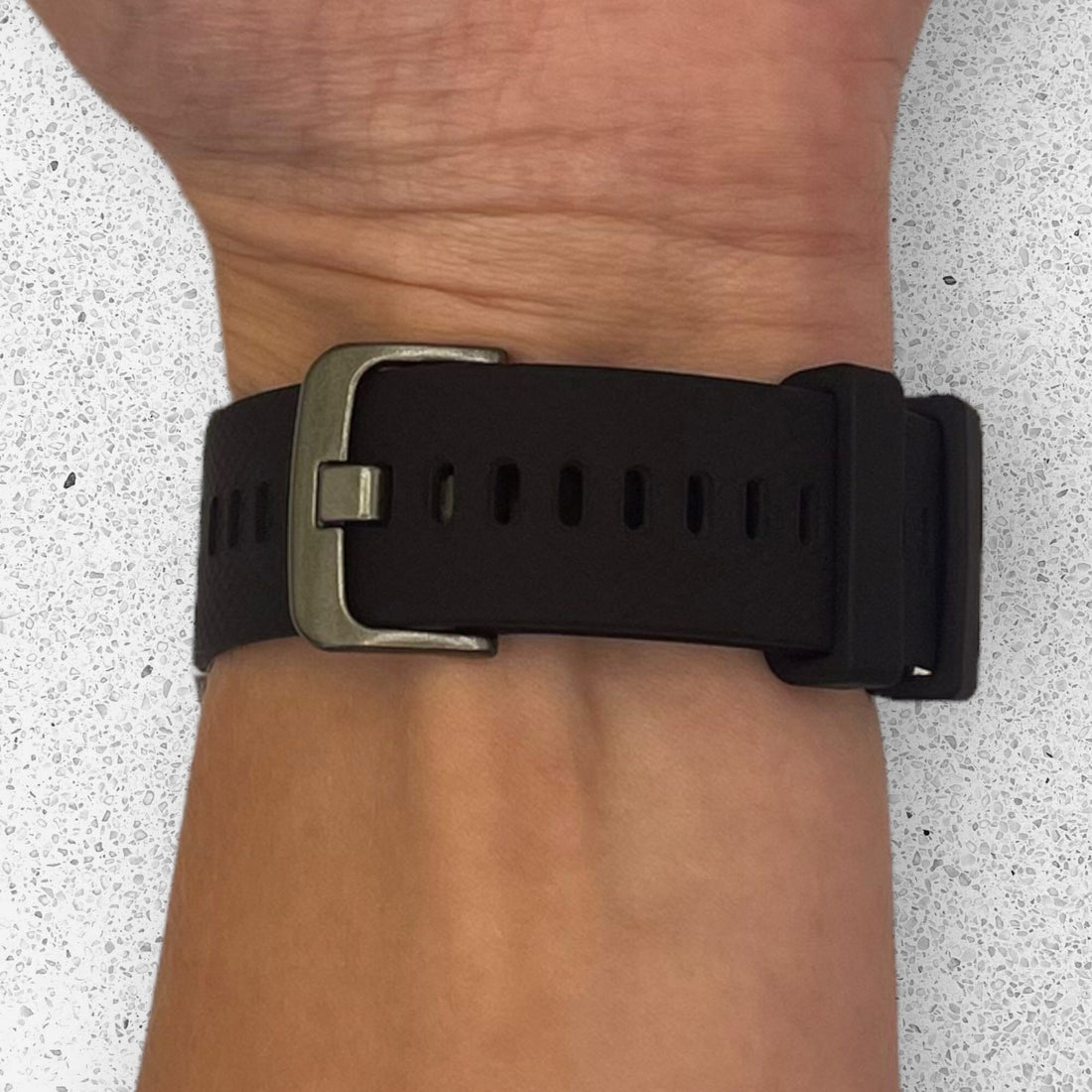 black-samsung-galaxy-watch-6-classic-(43mm)-watch-straps-nz-silicone-watch-bands-aus