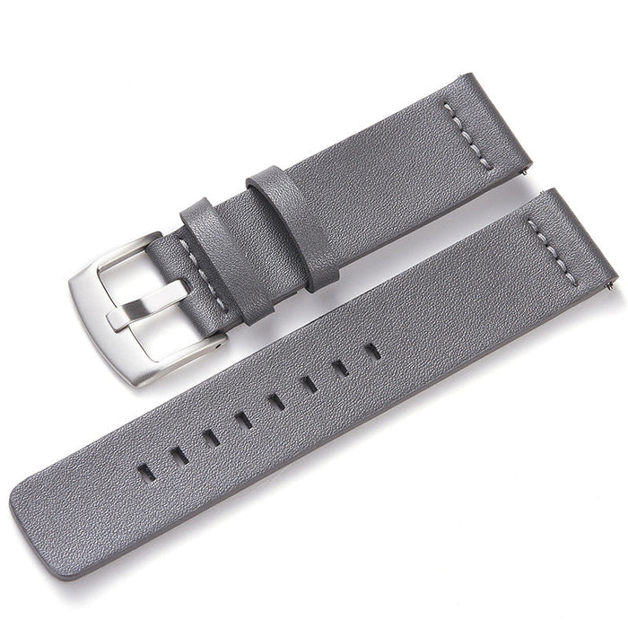 grey-silver-buckle-ticwatch-pro-3-pro-3-ultra-watch-straps-nz-leather-watch-bands-aus