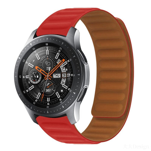 red-ticwatch-c2-rose-gold-c2+-rose-gold-watch-straps-nz-magnetic-silicone-watch-bands-aus