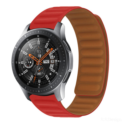 red-garmin-forerunner-265s-watch-straps-nz-magnetic-silicone-watch-bands-aus