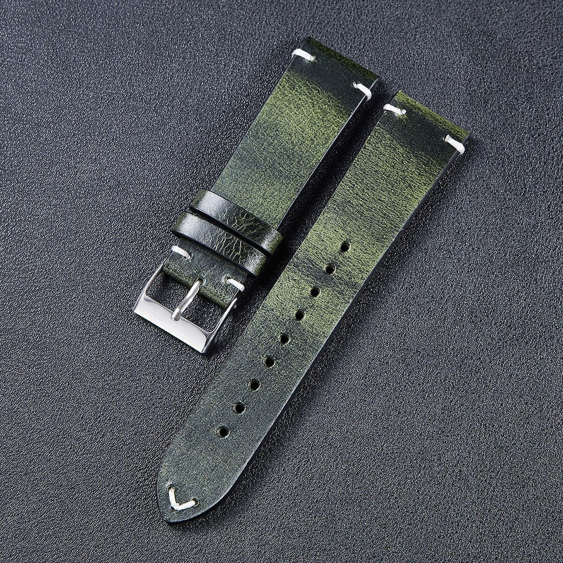 green-citizen-22mm-range-watch-straps-nz-vintage-leather-watch-bands-aus