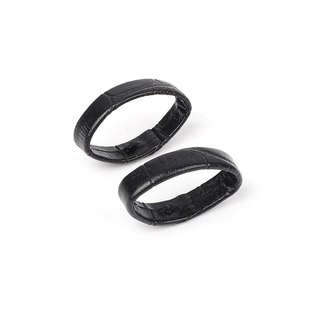 Pair of Leather Watch Strap Band Keepers Loops Compatible with the Garmin MARQ Captain (Gen 2)