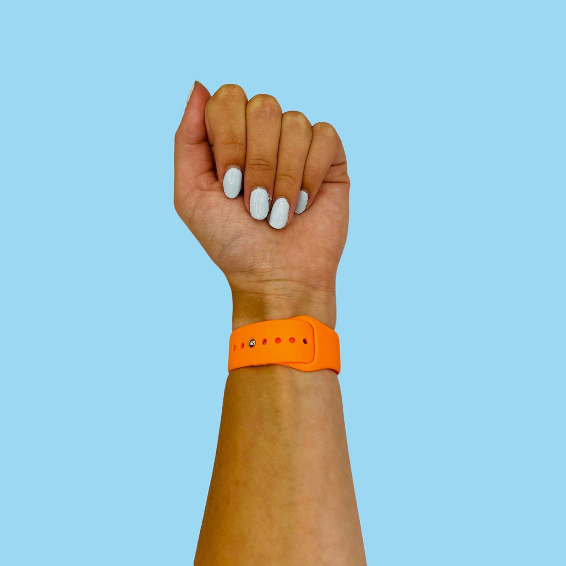orange-samsung-galaxy-watch-3-(41mm)-watch-straps-nz-silicone-button-watch-bands-aus