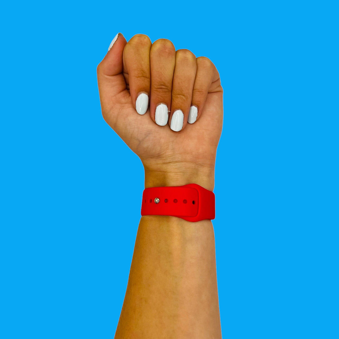red-xiaomi-amazfit-bip-watch-straps-nz-silicone-button-watch-bands-aus